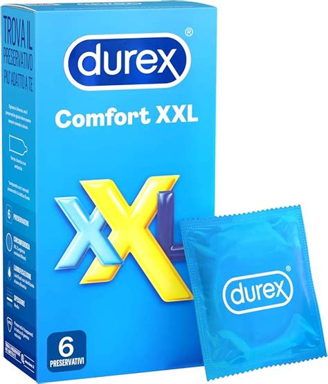 Durex Comfort XXL Preservativi Extra Large (6 mm), .